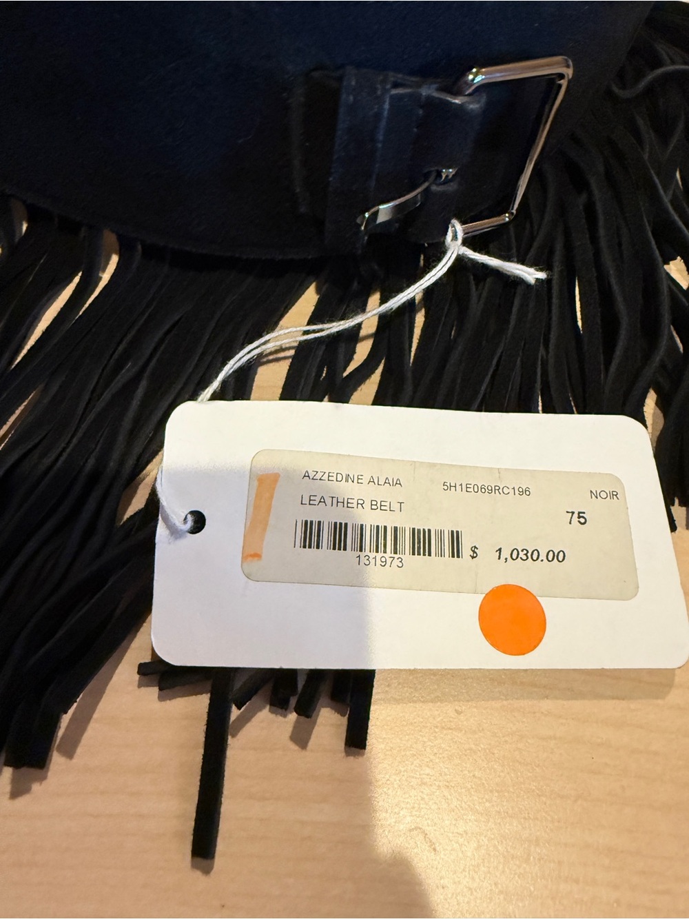 Alaia suede fringe belt - Picture 4 of 5
